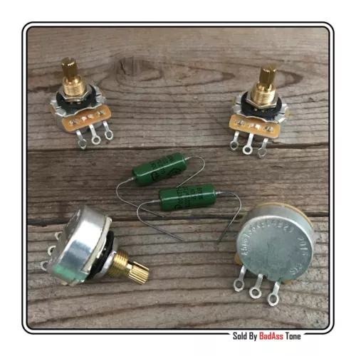 Gibson - Epiphone - 500K CTS Pots / PIO Cap K77-1 .022 200V - Guitar wiring