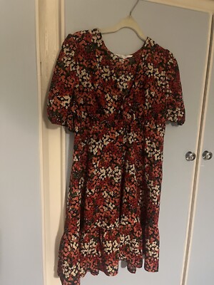 Deals Red Leopard Print Dress Primark Primark Red Floral Dress