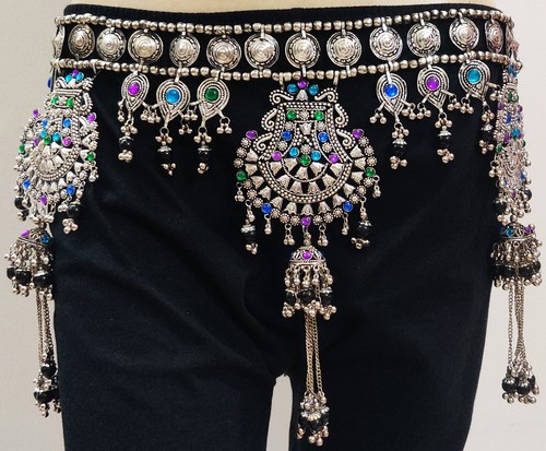 ATS American Tribal Style Fusion Belly Dance Coin Belt Gypsy Boho Kuchi Banjara - Picture 2 of 6