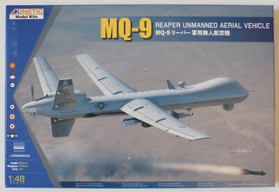 1/48 MQ-9 Reaper Unmanned Aerial Vehicle Kinetic #K48067 Factory Sealed MISB
