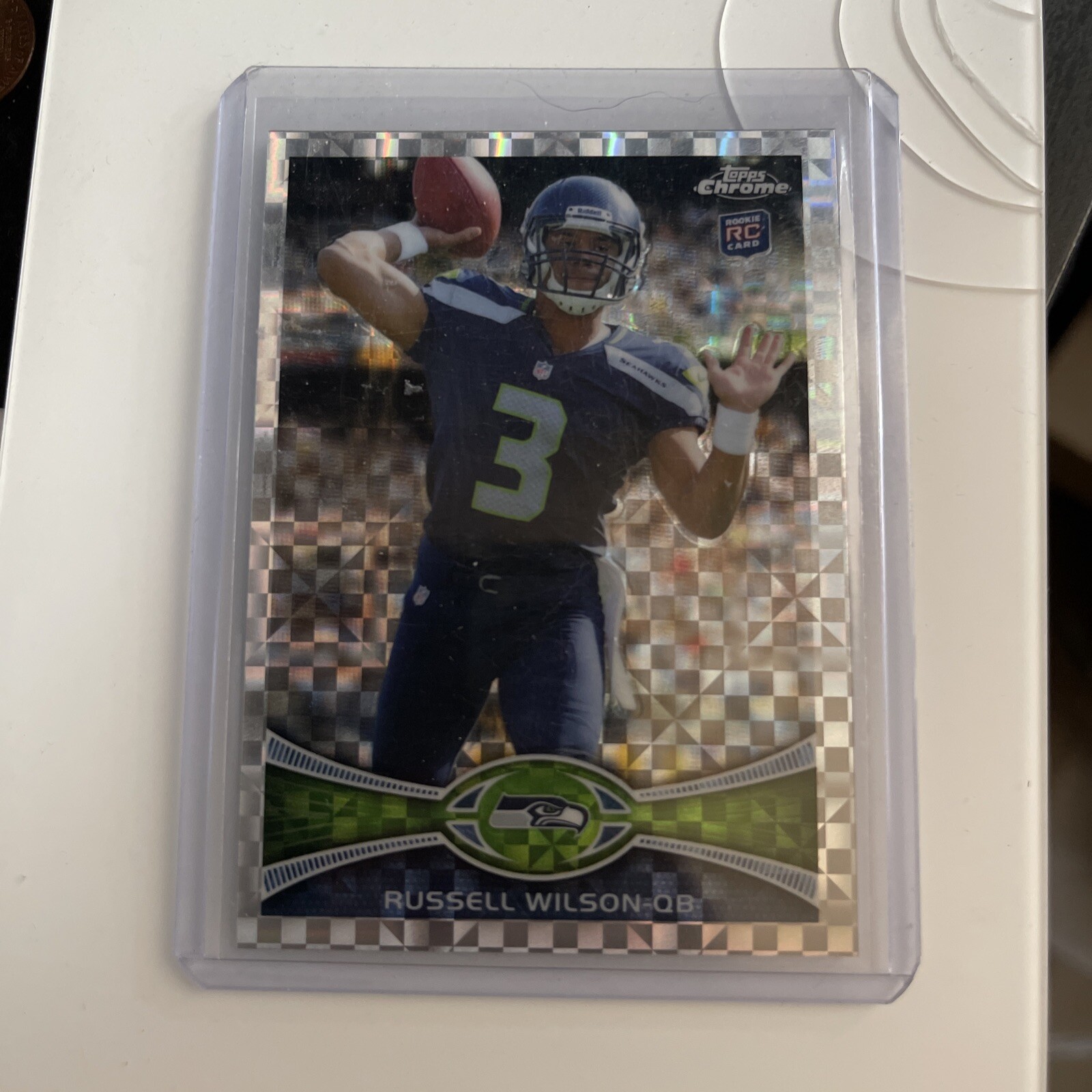 Russell Wilson 2012 Topps Chrome Rookie XFRACTOR! RC Broncos 🔥