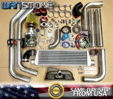 KA24E for Nissan 240sx Pickup D21 T3/T4 Turbo Kit Manifold Intercooler BOV Black