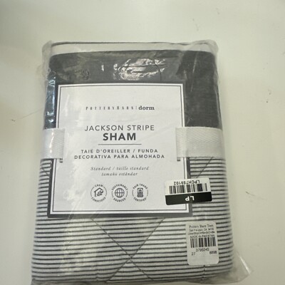Brand New PotteryBarn Teen Dorm Quilted Jackson Stripe Standard Sham