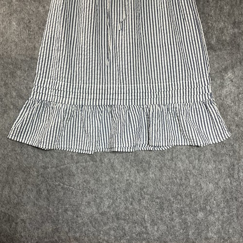 Studio West Skirt Womens Small Blue Striped Pull On Capsule Prairie Coastal - Picture 4 of 11
