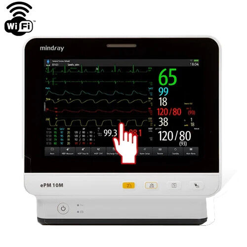 Monitor de paciente Mindray ePM 10M NUEVO EN CAJA ECG arritmia Oximax SpO2 Resp Temp Wifi - Imagen 1 de 6