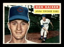 1956 Topps #124 Don Kaiser (RC) Gray Back EX-MT Baseball Card