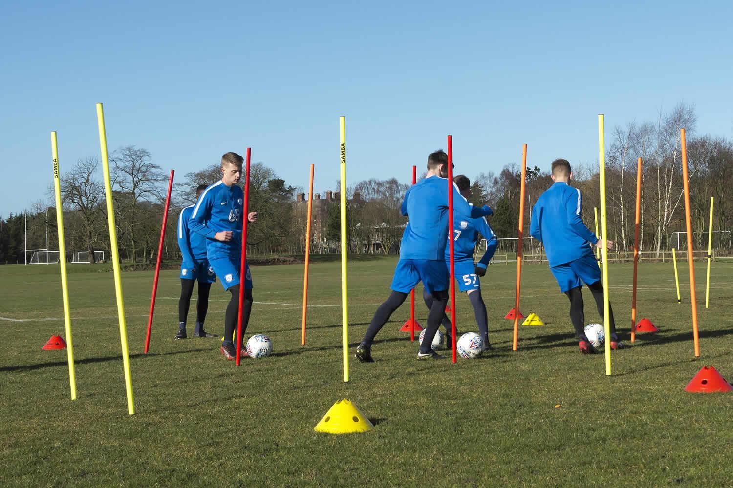 Samba Boundary Slalom Poles Marking Training Speed Agility Carry Bag 1.7m 12pcs