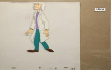 Back To The Future Original Production Drawing And Cel 100-37 Used Cond.