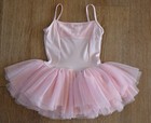 Mirella Girls Pink Rhinestone Tutu Leotard Size 8-10 EUC — photo 1