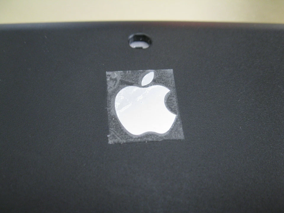 Sticker for Apple Logo Label Aufkleber Badge Silver chrome decal 24mm x 30mm - Image 2 of 4