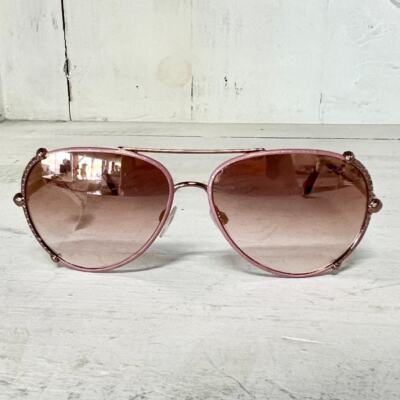 Just Cavalli NWT Aviator-Frame Metal Sunglasses Gold Roberto Cavalli Rc 1029/S 34U Rose Gold Metal Frame Aviator  main image 4