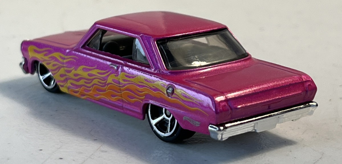 63 Chevy II Hot Wheels Custom Pink With Flames | eBay