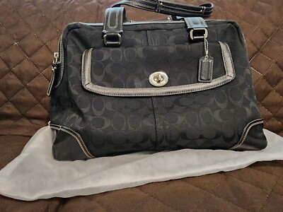 Coach Dark Gray Fabric Accessory Coach F73339 Sullivan Messenger Bag-Signature-Coated Canvas  main image 3