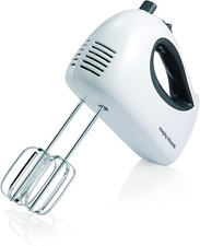 Morphy Richards Hand Mixer 2 Stainless Steel Whisks Blend Bake Cook 5 Speed Whip