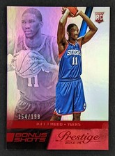 2014-15 Prestige Premium Bonus Shots Red #163 Joel Embiid RC 154/199 SP