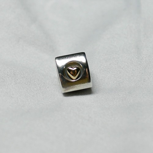 Auténtico Pandora Dos CORAZÓN DE ORO #790305 | eBay