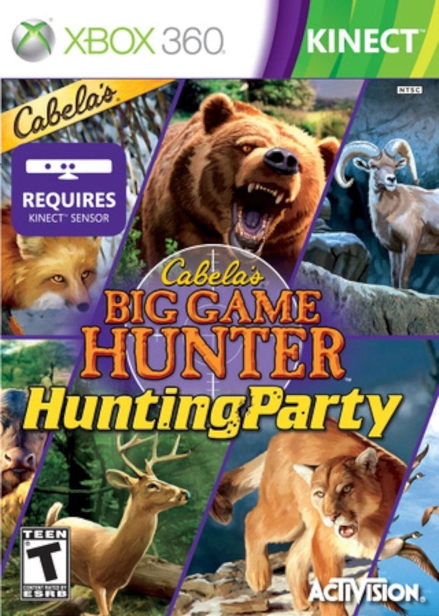NEW SEALED Cabela s Big Game Hunter Hunting Party XBOX 360 Video Game Kinect