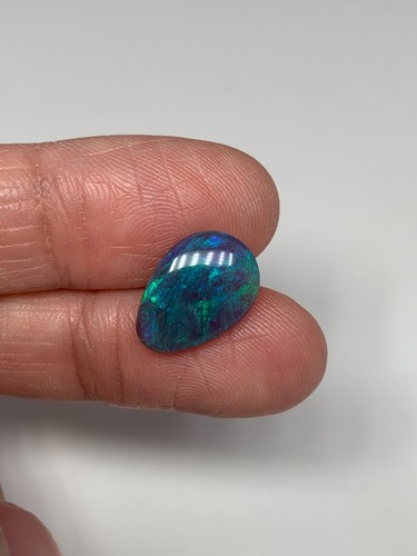 Quality Teardrop. Lightning Ridge Black Crystal Opal. 2.52 Ct - Picture 6 of 10