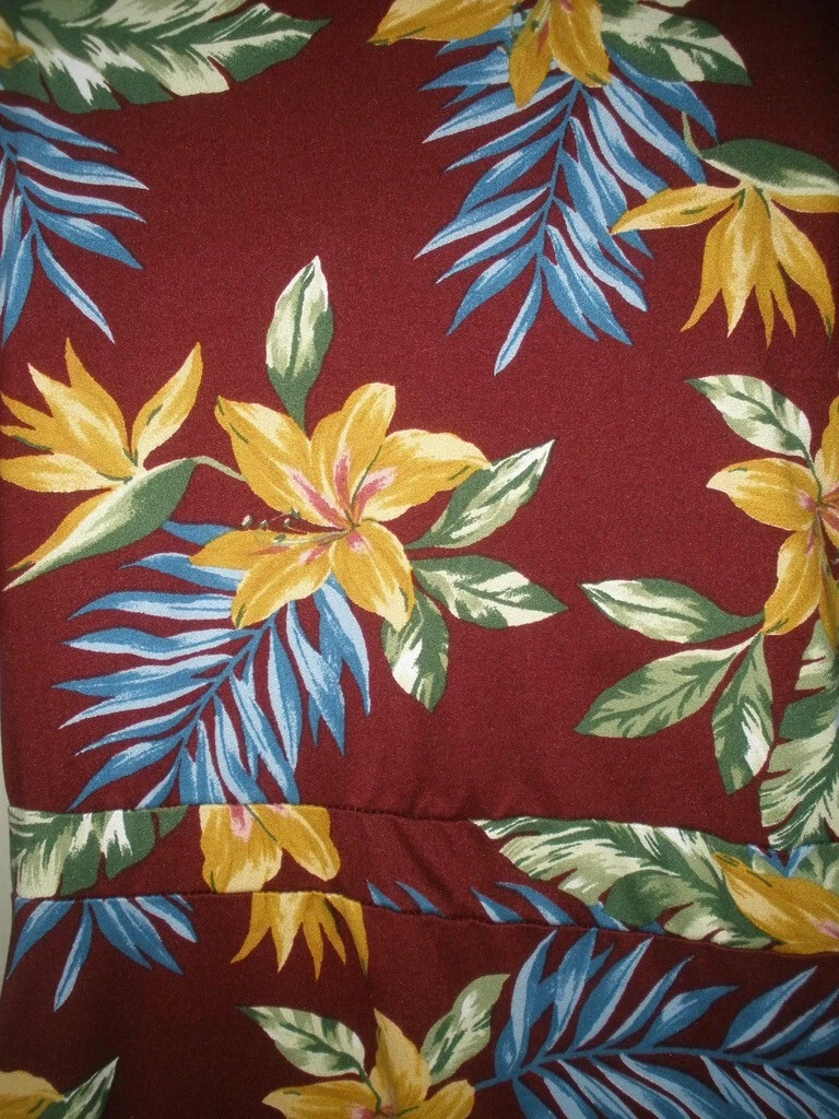 VETEMENTS #302 Abito Curvy Sense Plus 2X 22 24 Borgogna Marrone Floreale Gigli Elasticizzato USA