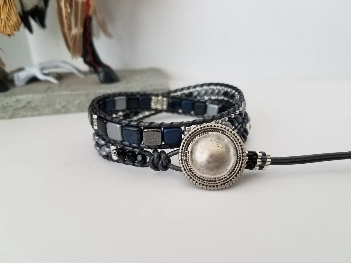 Colorado Sundance Style BOHO Leather Wrap Cuff Bracelet eBay