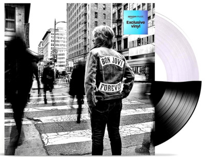 Bon Jovi ''FOREVER'' LP Black & Clear Split Vinyl Limited Edition Presale NEW