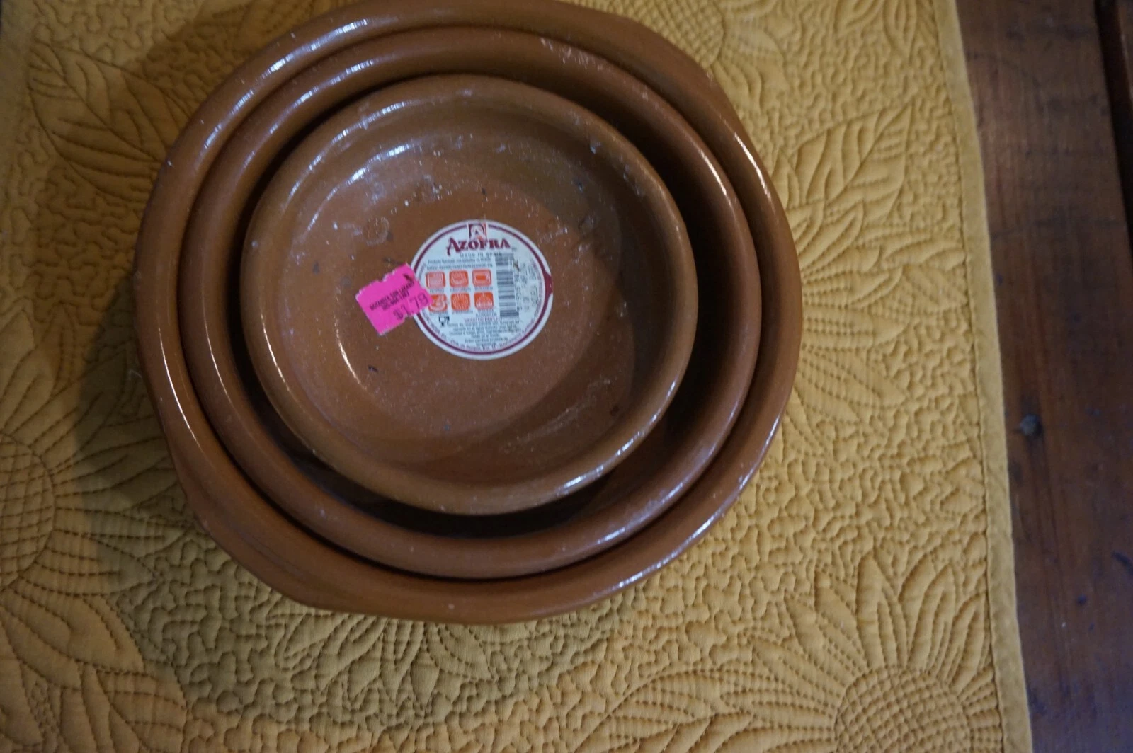 Set of 3- AZOFRA Oven Roasting Baking Cooking Dish Trays 14, 16, 20 cm