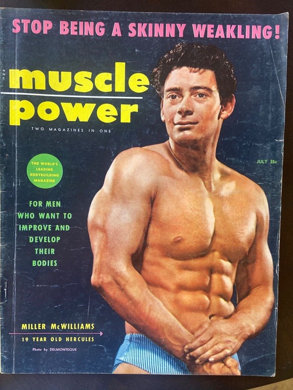Muscle Power July 1955 Vol 18 No 6 Miller McWilliams 19 year old Hercules 