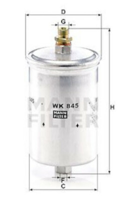 MANN-FILTER Kraftstofffilter für MERCEDES SL R107 R129 C107