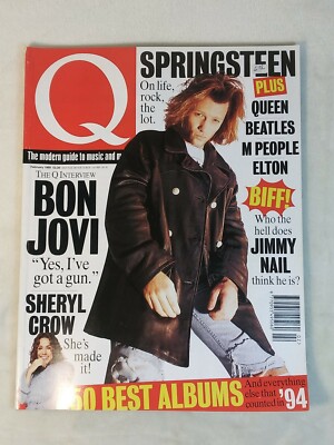 Q Music Magazine Feb 1995 # 101 Bon Jovi Sheryl Crow Springsteen Queen Beatles