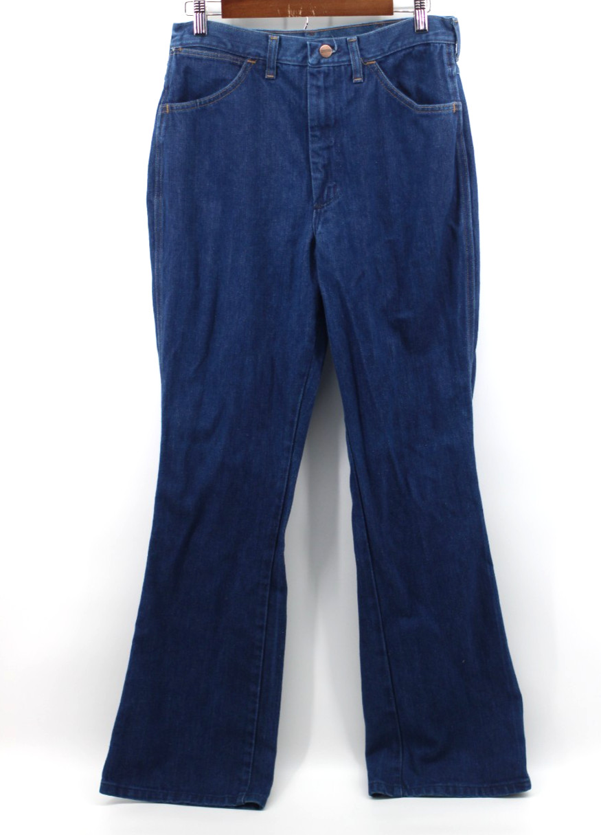 S 33x32 Blue Bootcut Denim Usa Made Vintage 70s Dark