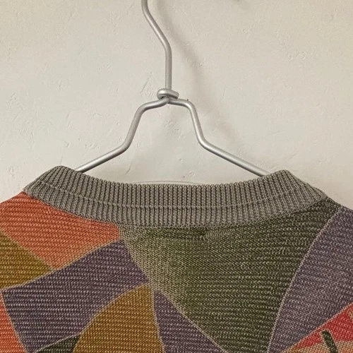 90s Vintage VESTOPIA Summer Knit Retro Art Pattern Size M image 7
