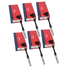 6x BREMI Z&uuml;ndspule Z&uuml;ndmodul f&uuml;r VW TRANSPORTER T4 2.8 VR6 204 PS 022905100J