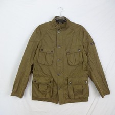 Barbour Giacca Uomo Cappotto Medio Verde Marrone Lockseam Leggero