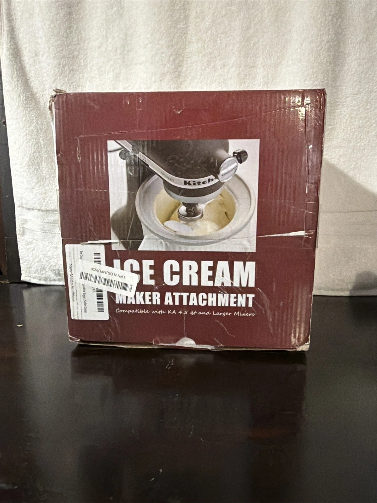 Ice Cream Maker Attachment for Kitchenaid Stand Mixer - Compatible with 4.5 Qt