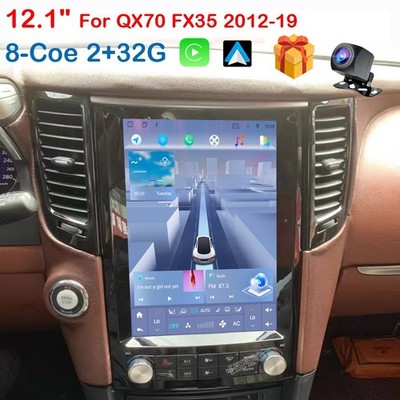 Car Android GPS Navigation Wifi 12.1'' For Infiniti FX FX25 FX35 FX37 Qx70 09-16