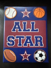 New View 4x6 Photo Album All Star Sports Brag Book Baseball Basketball Football