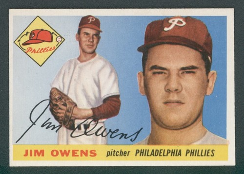 Jim Owens #202 1955 Topps card