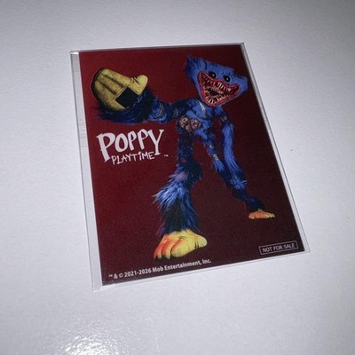 Poppy Playtime Huggy Wuggy Bonus Clear Card POP UP SHOP Limited Collectible