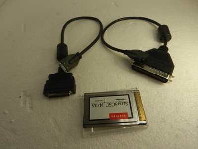 Adaptec Slim SCSI 1480A CardBus Ultra SCSI Adapter + HD50 Cable +