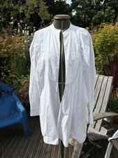 Vintage 1920s 30s Royal Scot Bib Front Collarless Linen Dress Shirt Thompsons UK