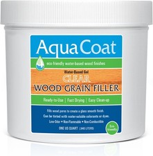 Clear Gel Wood Grain Filler - Quick Dry Water Based Low Odor Non Toxic