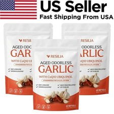 5Pack Resilia Garlic Extract 600mg Softgels 6...