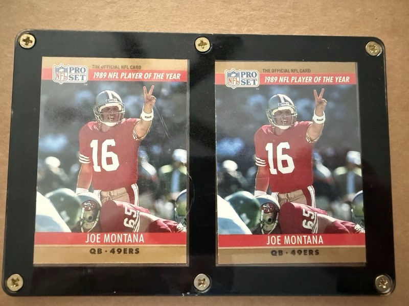 Pro Set 1989 Joe Montana 49ers QB NFL Player of the Year #2 ERROR 