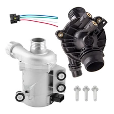 Electric Water Pump + Thermostat Kit For BMW 328i 528i 530xi 525xi X3 X5 1430826