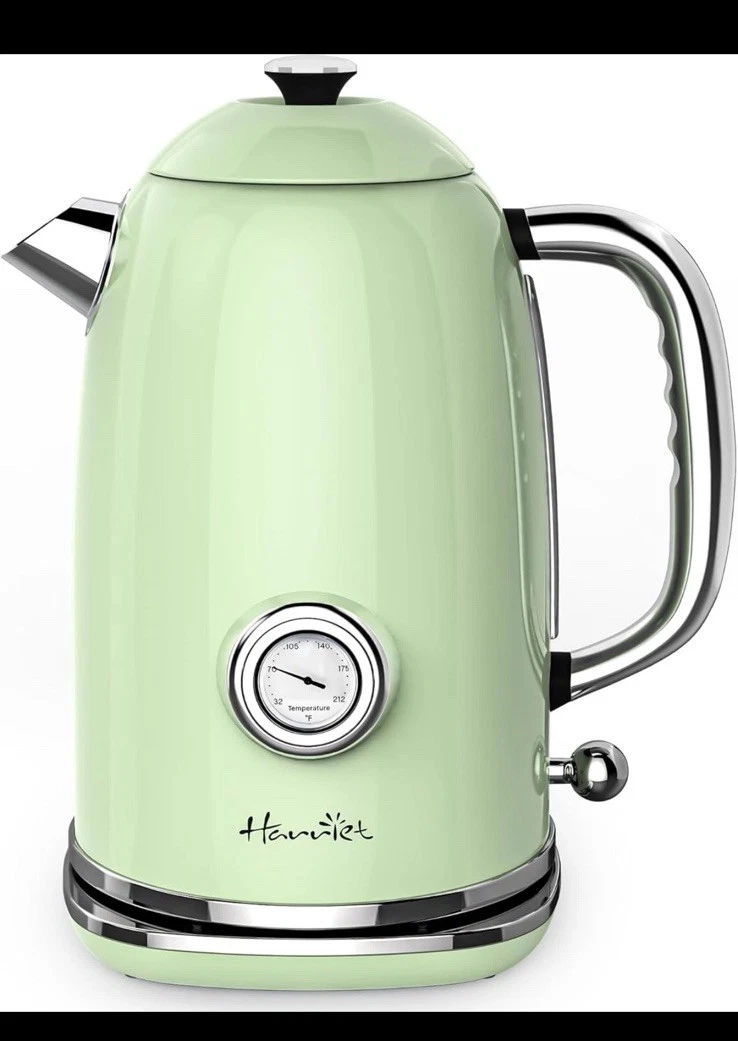 Electric Kettle, 1.8L Hot Water Boiler Electric with Thermometer, 1500W Stainles