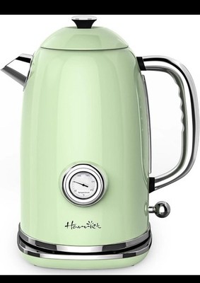 Electric Kettle, 1.8L Hot Water Boiler Electric with Thermometer, 1500W Stainles