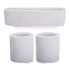 2Pcs Wristbands 1Pc Sweatbands Colorful Terry Cloth Wristbands for Working Out T