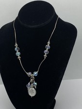 Ciondolo in vetro di Murano argento sterling cristallo 21,3 g