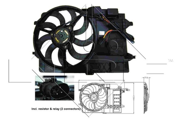 1X Nrf 47302 LüFter MotorküHlung FüR Mini-image