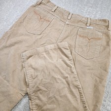 Vintage 70s Wrangler Corduroy Pants Men 36x28 READ Bootcut Western Cowboy Beige